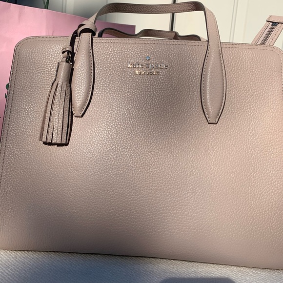 SOLD NWT Kate Spade Medium Tan Satchel - Picture 3 of 3